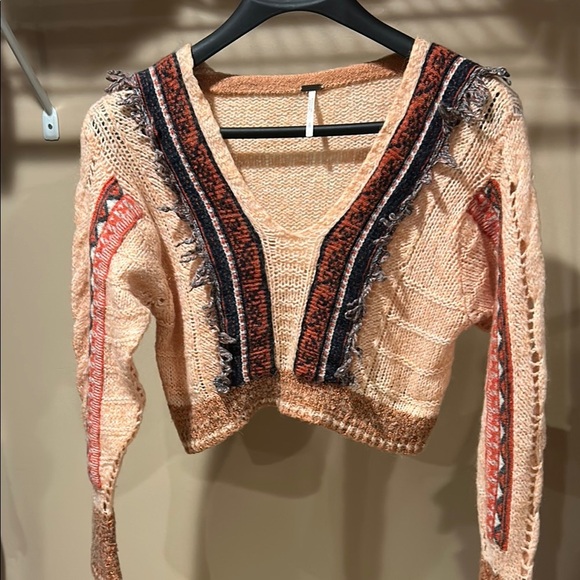 Free People Peach Knit Sweater - Picture 4 of 8